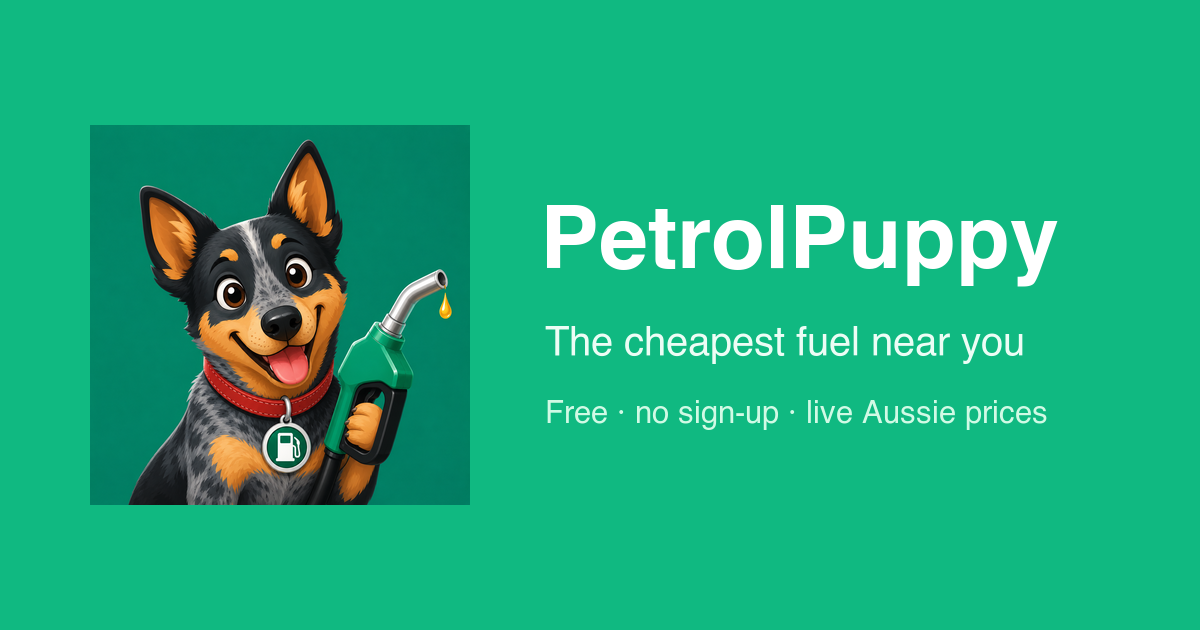 PetrolPuppy helping Australian drivers find the cheapest live fuel price nearby.